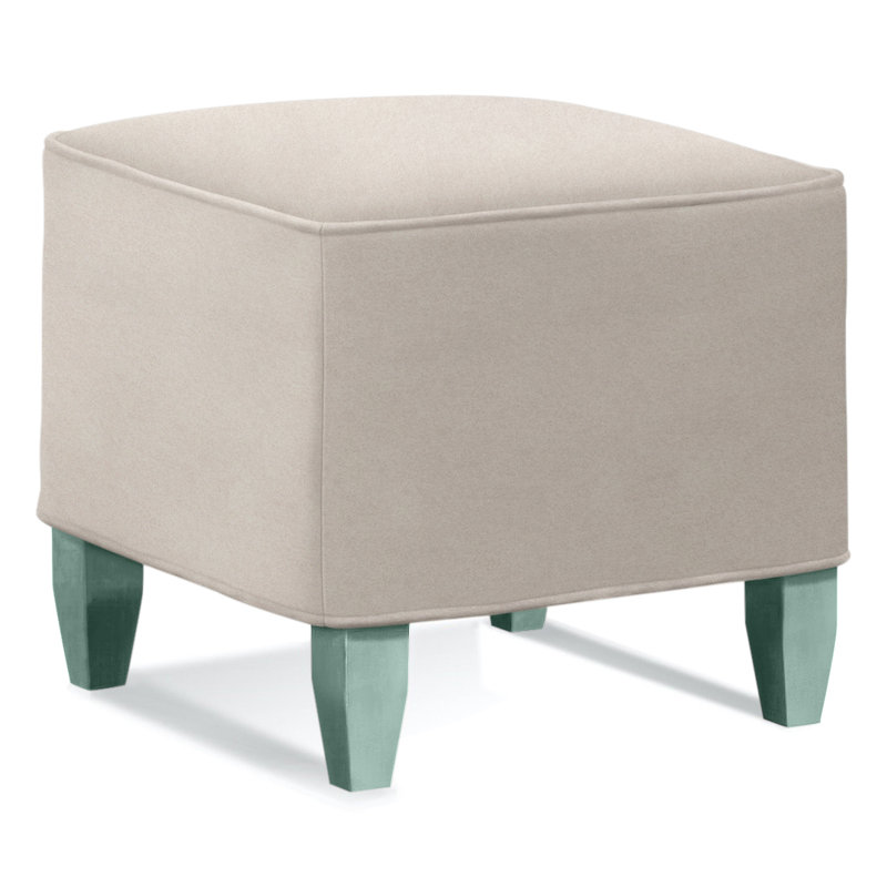 Brooklyn Upholstered Ottoman, Elite Dove Linen, Pumice