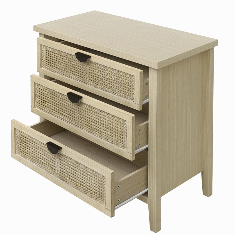 Armoire 3 tiroirs, mobilier américain, convenant à la chambre à coucher, au salon et au bureau