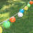 Solar Powered String Lights with 10 Nylon Lanterns-14825556