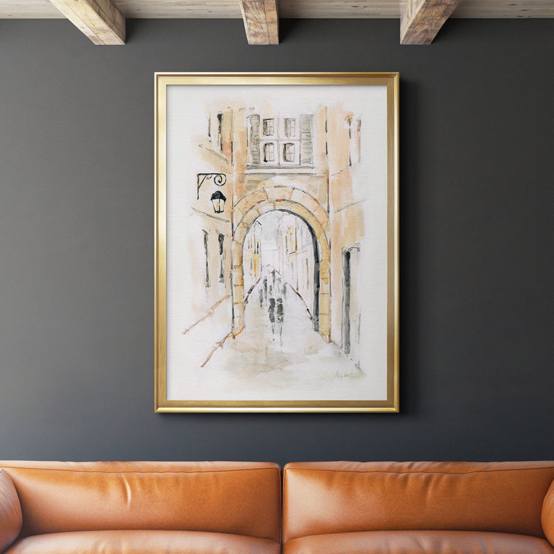 38_Toile encadrée de qualité supérieure, Or, H 42,5 po x l 30,5 po x P 1 po