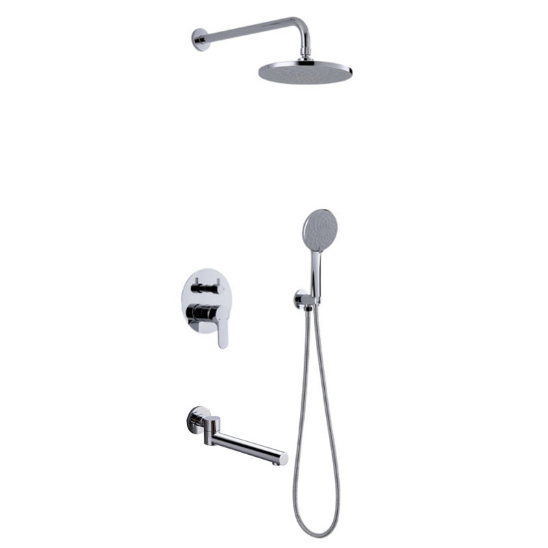 All-In-One Kit with Rough in-Valve, Chrome