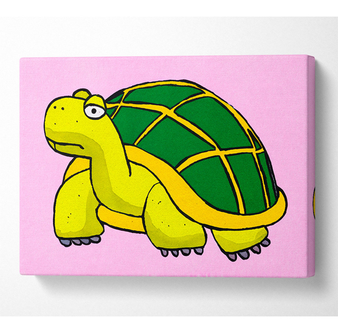 Big Turtle Pink - Kunstdrucke auf Segeltuch