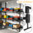 Heavy Duty Garage Wall Shelving & Shipping Container Shelving - 3-Tier Adjustable Metal Storage Rack with Hanging Shelf Brackets, No-Drill Vertical Storage for 43.3"/55.1" Frame Spacing