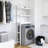 Bamboo 3-Tier Over The Toilet Organizer Rack Adjustable Shelves White-1770031623