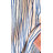 Navy Blue Beige Stripe Curtains-826577630