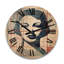 Horloge murale en bois massif Iziah-264408520
