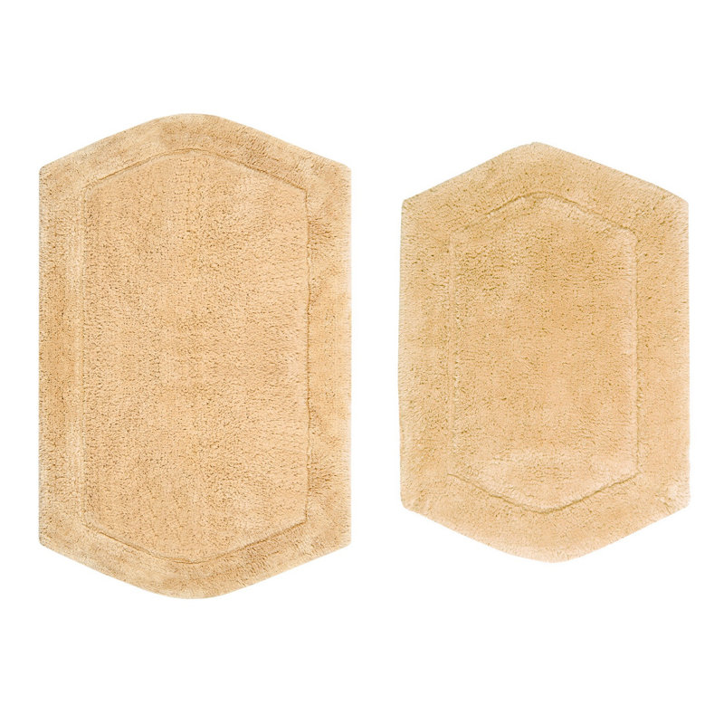 Ensemble de 2 tapis de bain Morissette (17 po x 24 po, 21 po x 34 po), Jaune