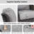Patio Swivel Wicker Outdoor Rocking Chairs with Side Table-1206251508