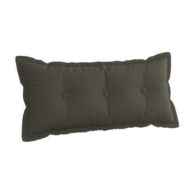 Sit-up Back Comfort Button Tufted Decorative Headboard Back Support Throw Pillow, Accent Body Pillow for Side Sleepers Compression