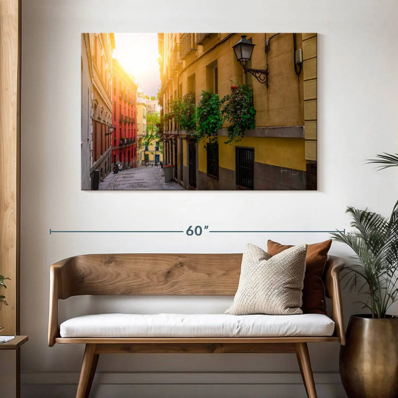 Vieille rue de Madrid, H 32 po x l 48 po