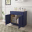Colton 39" Freestanding Shaker Bathroom Vanity Cabinet with 2 Doors, No Countertop, Ready to Assemble, Blue-95216755