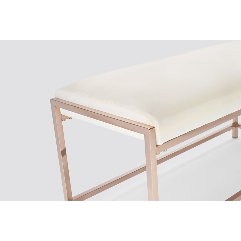 Haddam Velvet Upholstered Bench