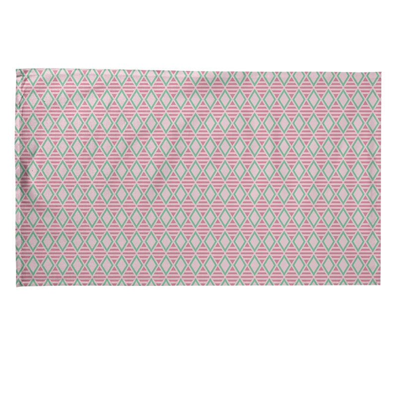 Tea Towel Kitchen Towel, Poly Twill, Purple/Mint