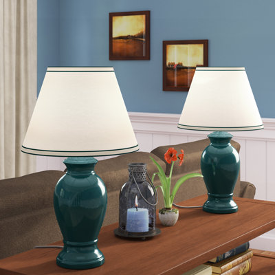 Ensemble de lampe de table 21,5" en céramique Cabrini