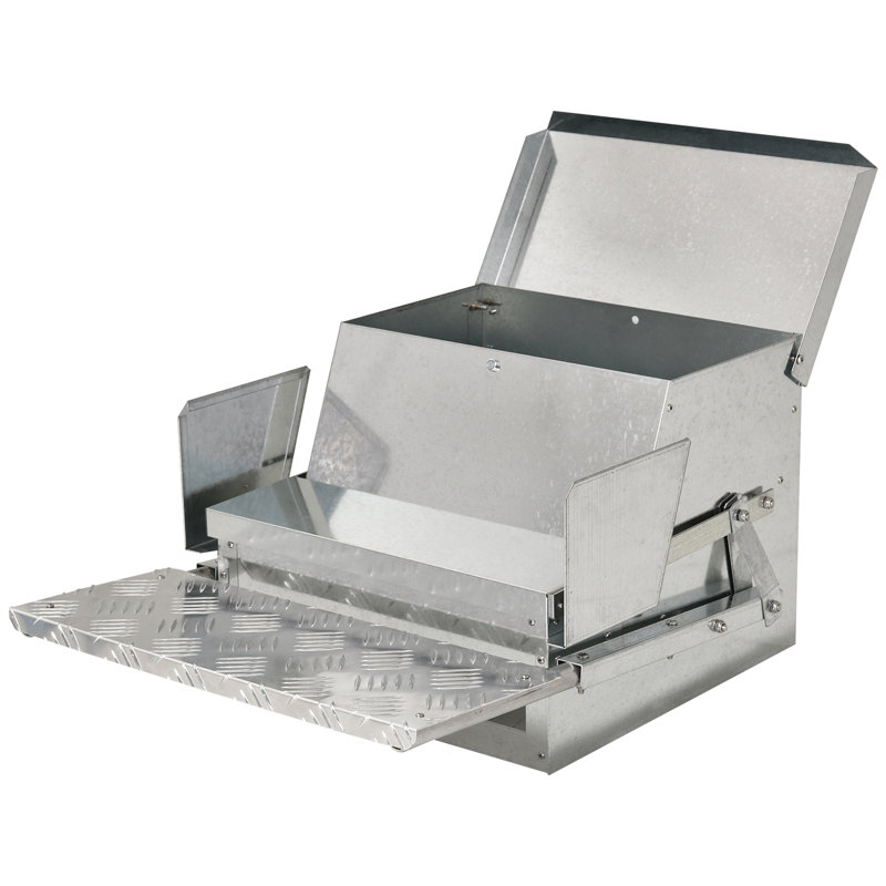 Équipement d'alimentation en acier galvanisé et en aluminium pour poulets - capacité de 30 lb, gain de temps et alimentation automatique de la volaille facilitant la reproduction