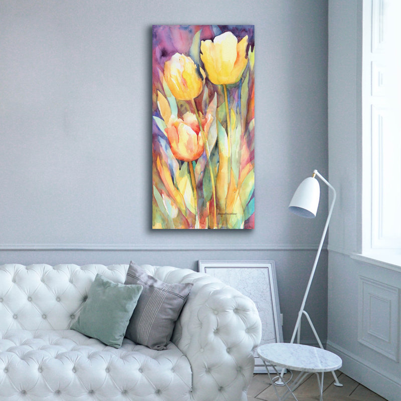  «Tall Blondes» par Annelein Beukenkamp, art mural sur toile, H 60 po x l 30 po x P 1,5 po