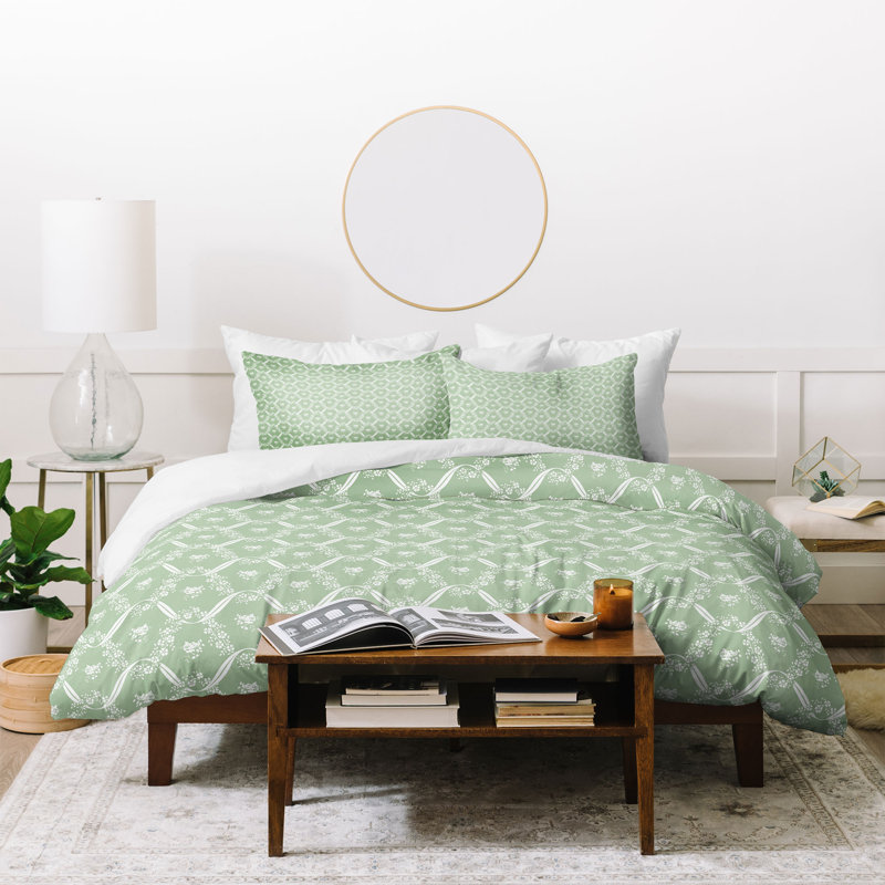 Ensemble de housse de couette Evanjelina & Co, Housse de couette simple + 1 taie décorative
