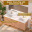 Meuble-lavabo flottant mural 60 po avec double lavabo Bibbye