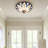 18" Tiffany Stained Glass Flush Mount Dimmable