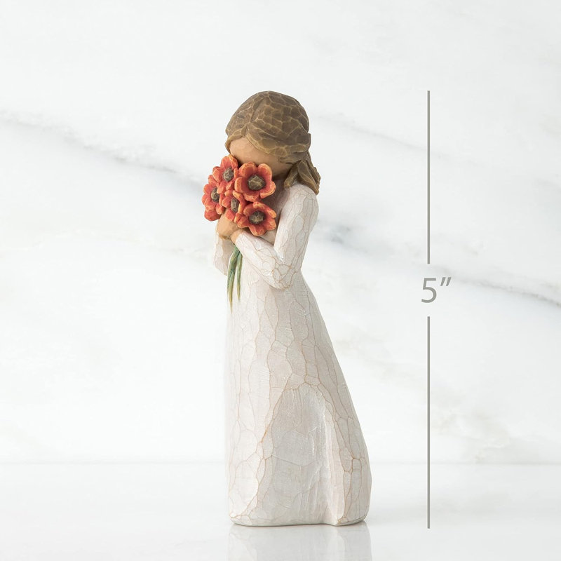 Willow Tree Angel Surrounded By Love, Sculpted Hand-Painted Resin Figure