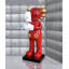 KAWS - Grande sculpture d'inspiration résine noire et dorée avec détails plaqués et base en marbre-76457277-77200131