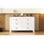 Commode 6 tiroirs au design rustique pour chambre à coucher-1096030902