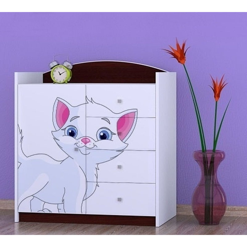 Neumann Kids 4 - Drawer Combo Dresser, Dark Brown