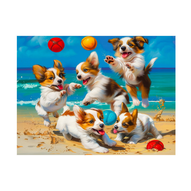 Shawna Stewart Ball Time Canvas Art, 35" H x 47" W