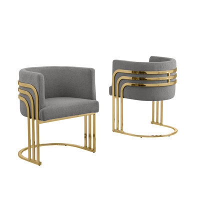 Sled Leg Side Chairs With Teddy Fur Fabric And Chrome Frame