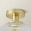 Calpe Glass Flush Mount-375053873