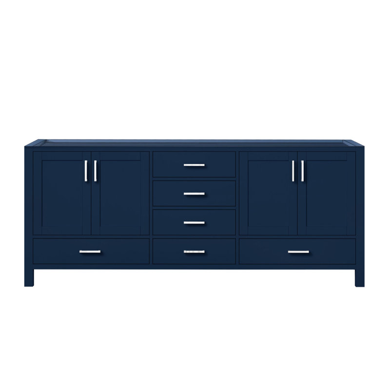 Navy Blue Double Bath Vanity 80 In. W X 22 In. D, Navy Blue