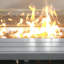 Table de foyer d'extérieur 42 po en acier avec couvercle - 50 000 BTU, propane, résistante aux intempéries