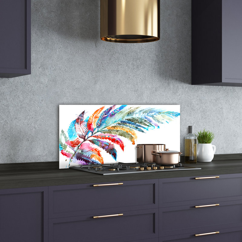 50cm W x 100cm L Glass Peel and Stick Panel
