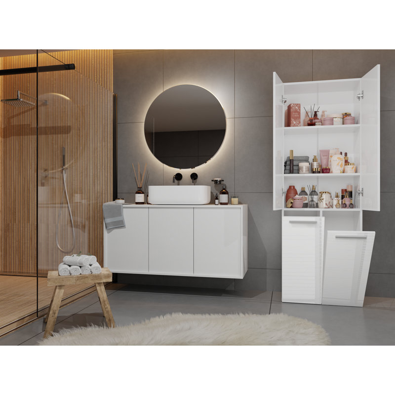 Accent Cabinet, White High Gloss