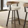 Drees Swivel Upholstered Counter & Bar Stool with Wood Backrest