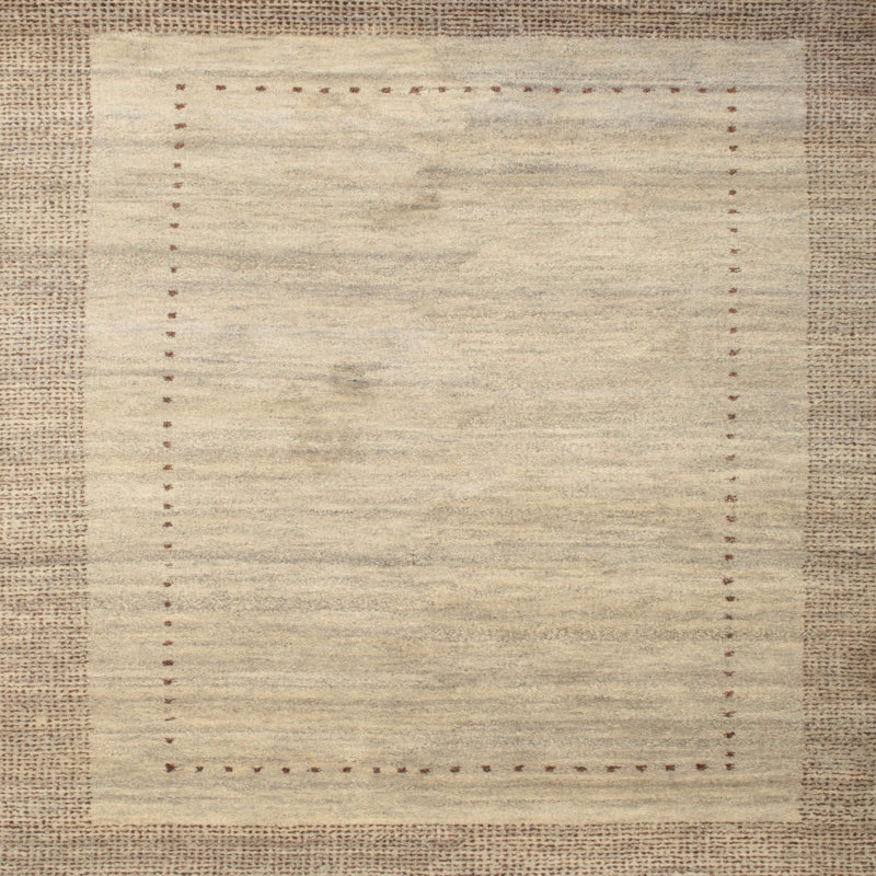 Tapis de zone mauve contemporaine, Carré 6 pi