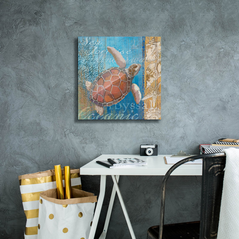 «Turtle and Sea» par Art Licensing Studio, art mural sur toile