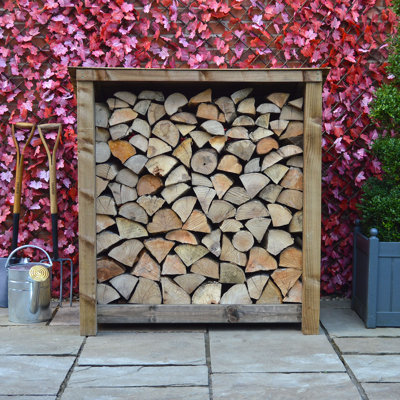 Strasburg 123cm W x 74.5cm D Solid Wood Log Store