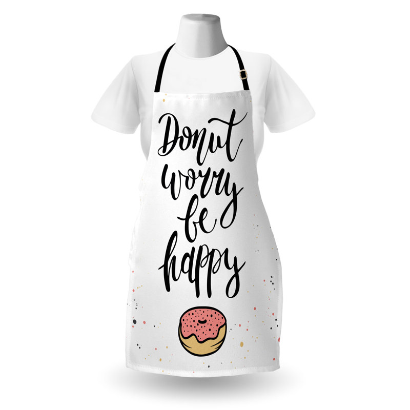 Multicolore, tablier East Urban Home Be Happy, cuisine de jardinage, taille adulte