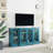 Ambriehl 63'' Buffet Storage Cabinet, TV Stand Up to 70" Console Table with 4 Glass Door and Carved Design