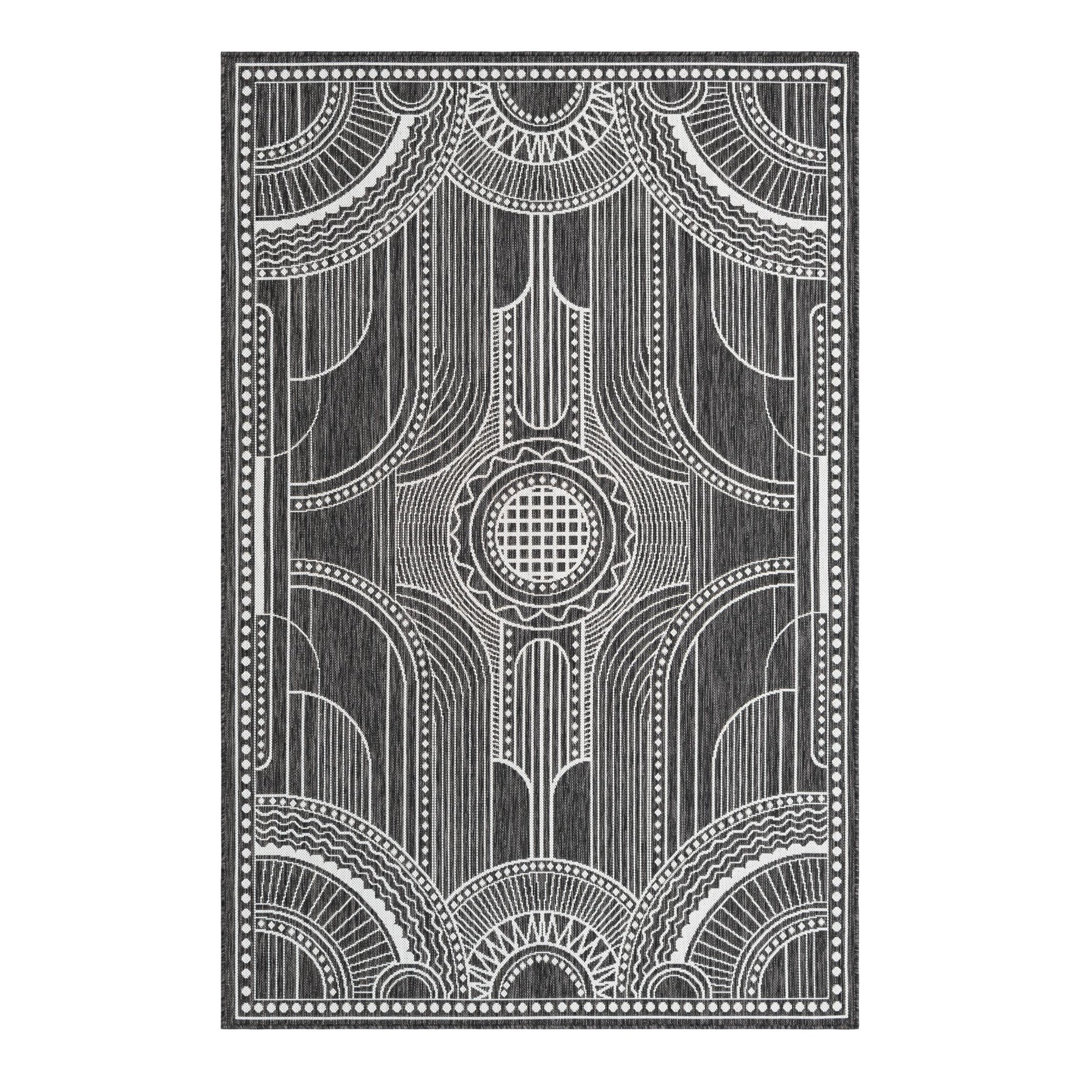 Geometric Indoor / Outdoor Rug Unique Loom Rug 