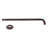 8" Round Thin Rainfall Shower Head with 1/2" IPS x 19" IPS Wall Mount 90-Degree Arm and Flange-105842123
