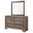 Vicdan 6-drawer Dresser with Mirror Washed Taupe-116447396