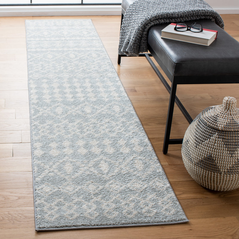 Lorenco Power Loom LightGray/Ivory Rug, Runner 2' x 9'