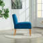 Corina Velvet Fabric Armless Accent Chair-1728529899