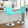 Martel Swivel Adjustable Height PU Leather Bar Stool with Backrest