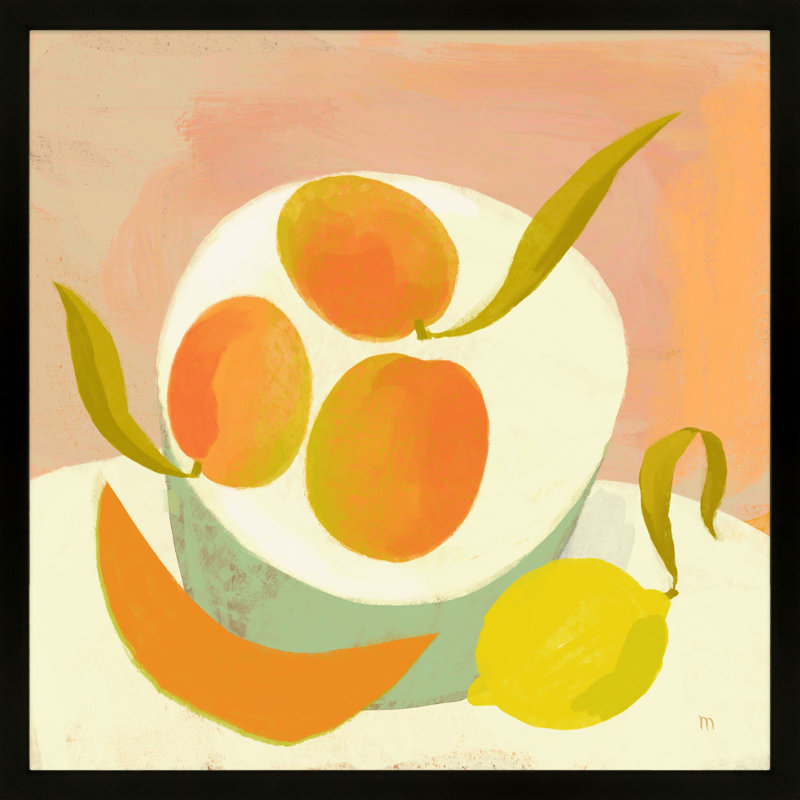Sula Summer Bounty - Painting on Paper, Noir, H 44 po x l 44 po x P 1,25 po