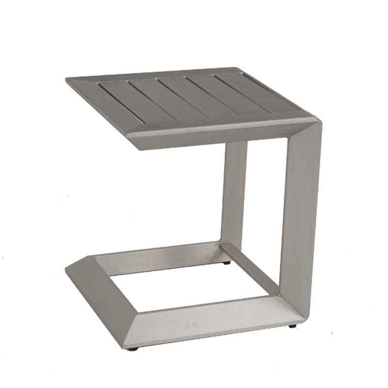 Table basse d'extérieur entièrement en aluminium