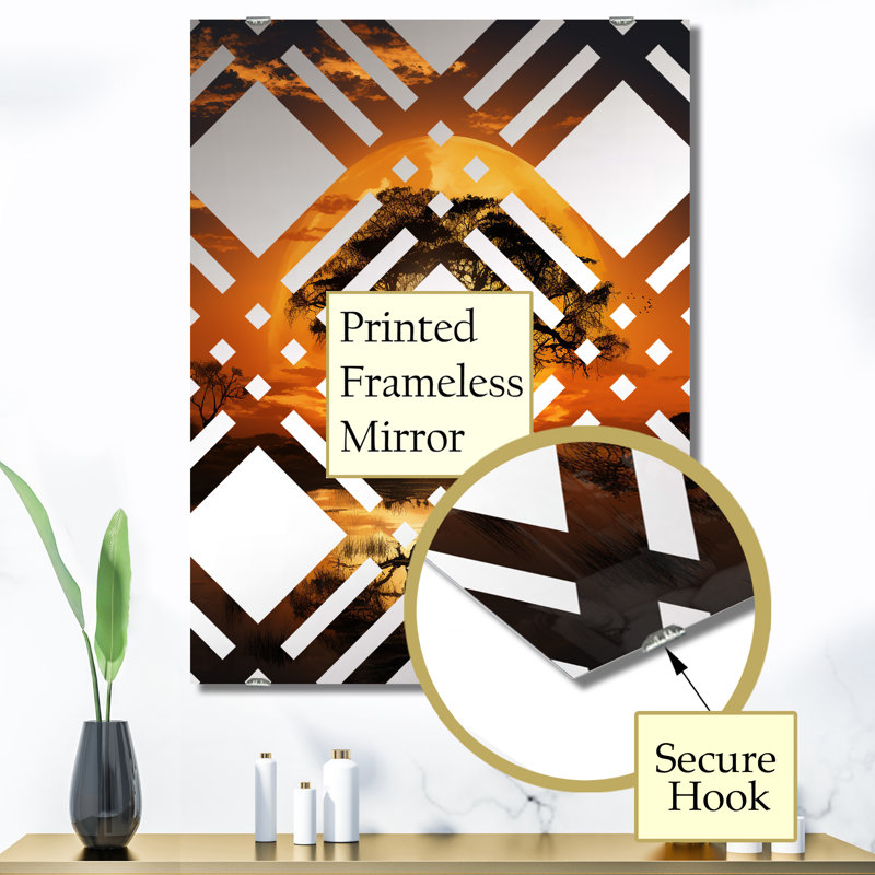 Lade - Miroir mural grand arbre MIR136544, 40 po x 30 po