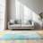 Kevn Light Blue Shag Faux Sheepskin Fur Washable Area Rug-527222711